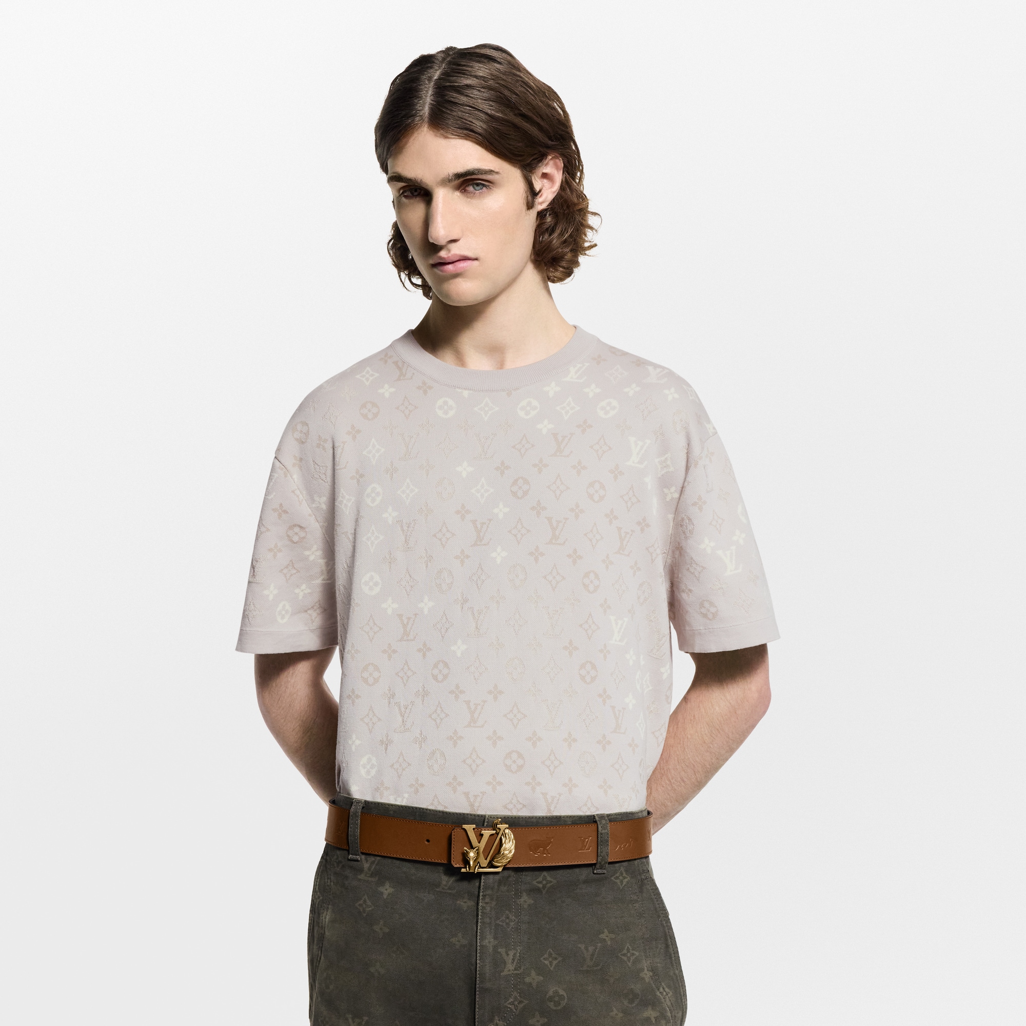 Monogram Short-Sleeved Crewneck  in ผู้ชาย