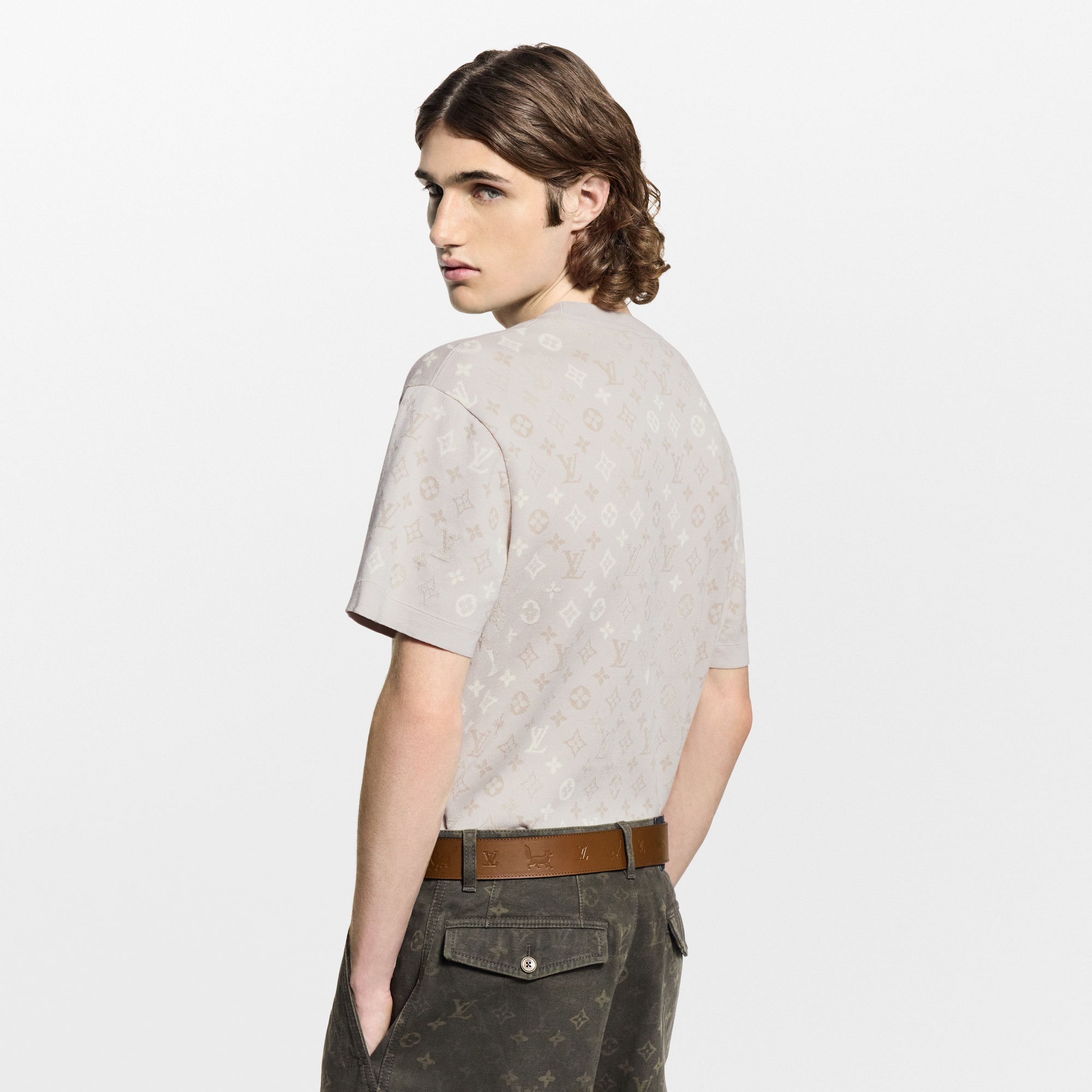 Monogram Short-Sleeved Crewneck  in ผู้ชาย