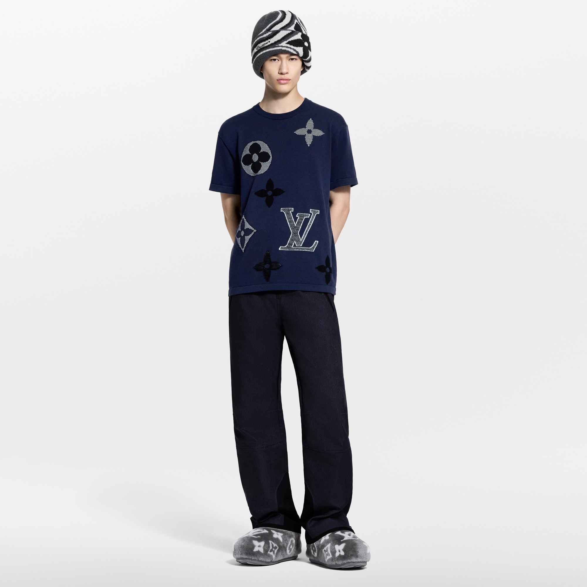 Monogram Short-Sleeved Knitted Crewneck  in ผลิตภัณฑ์ใหม่