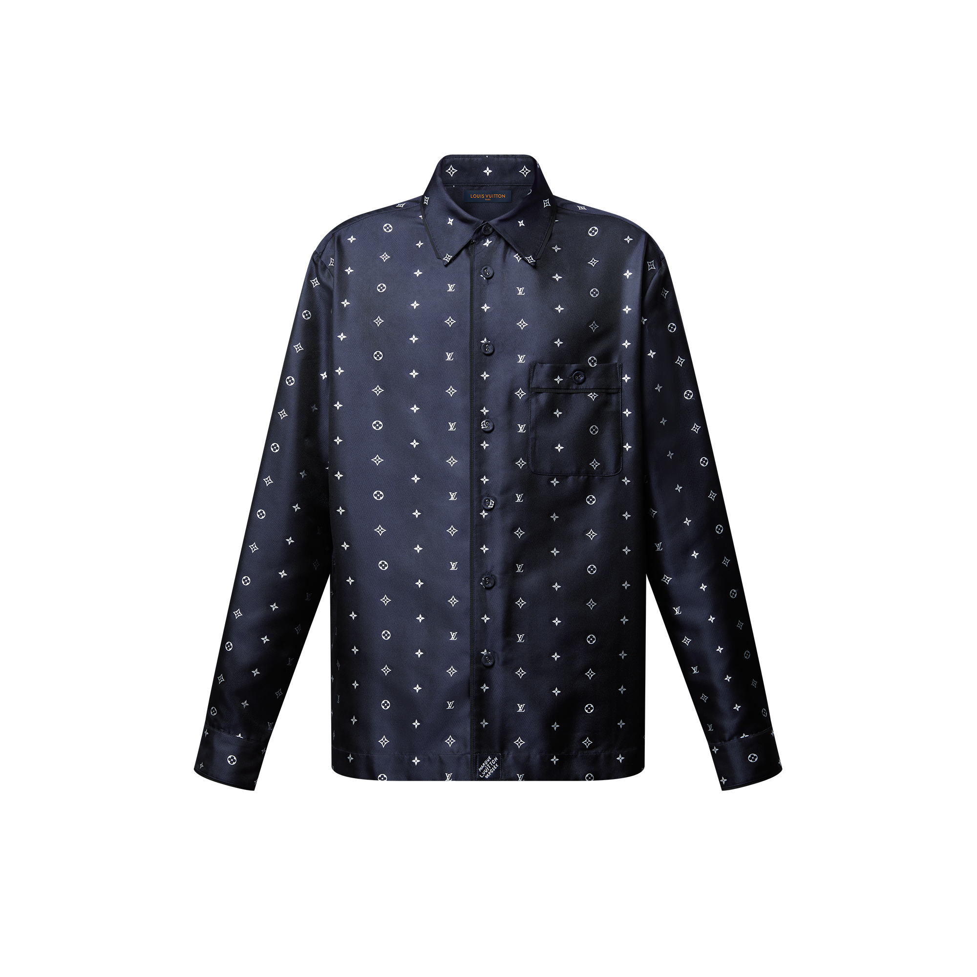 เสื้อเชิ้ตสไตล์พาจามาผ้าไหมลาย Monogram  in ผู้ชาย