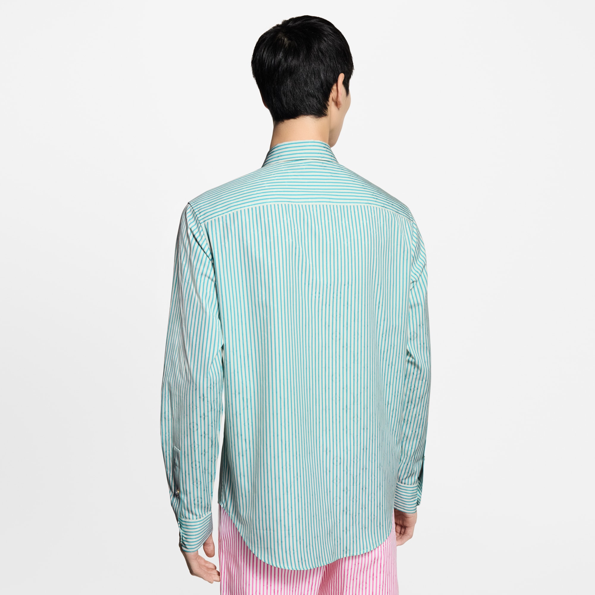 เสื้อเชิ้ตลาย Monogram Striped  in ผู้ชาย