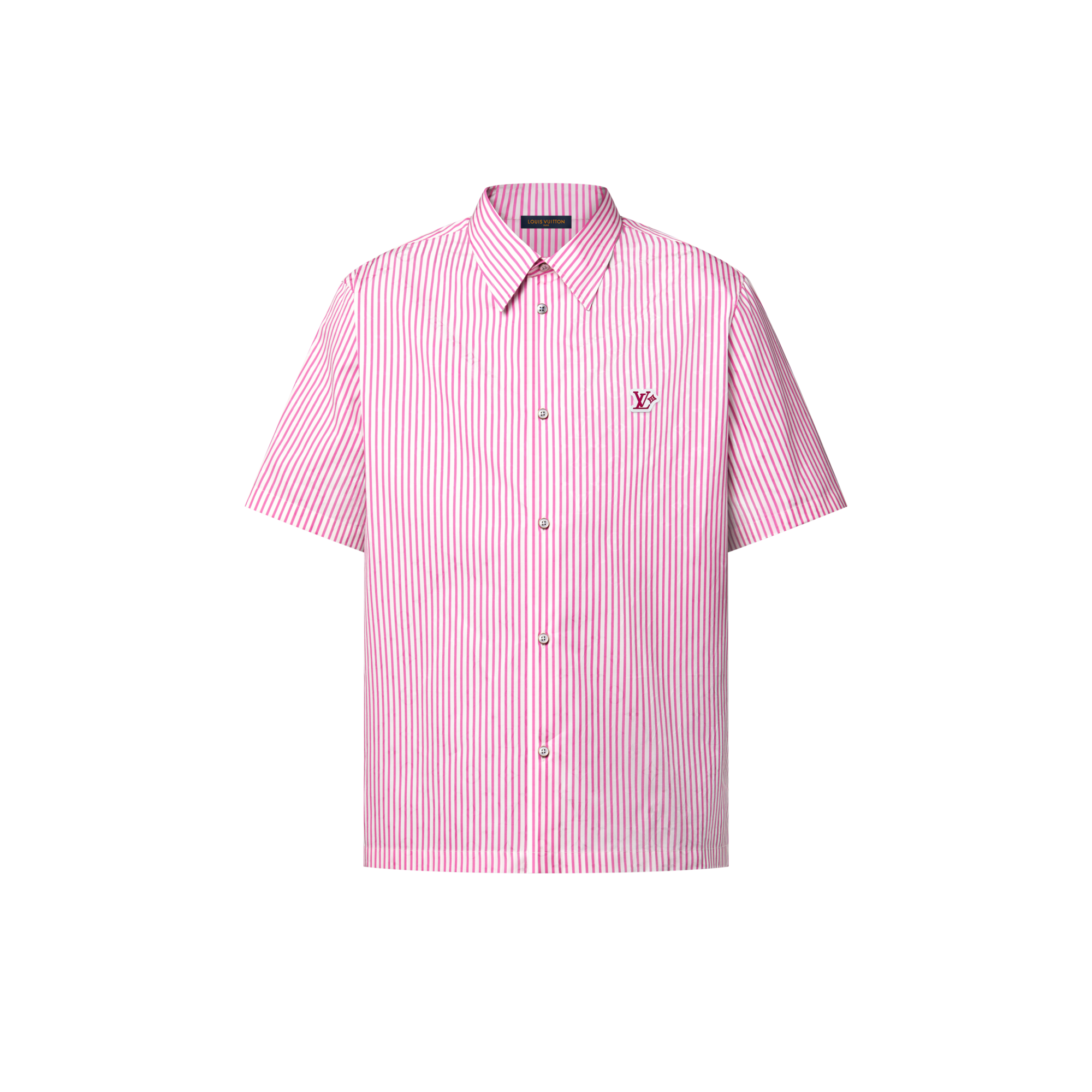 เสื้อเชิ้ตแขนสั้นลาย Monogram Striped  in ผู้ชาย