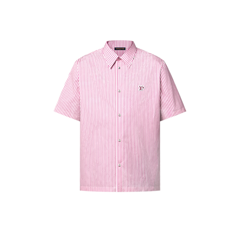 เสื้อเชิ้ตแขนสั้นลาย Monogram Striped in ผู้ชาย's เสื้อผ้า เสื้อเชิ้ตสำหรับผู้ชาย collections by Louis Vuitton (การย่อ/ขยายผลิตภัณฑ์)