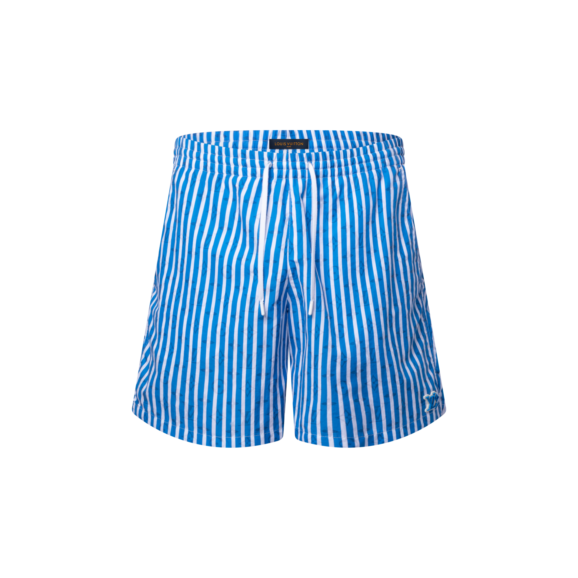 กางเกงว่ายน้ำขาสั้นลาย Monogram Striped  in ผู้ชาย