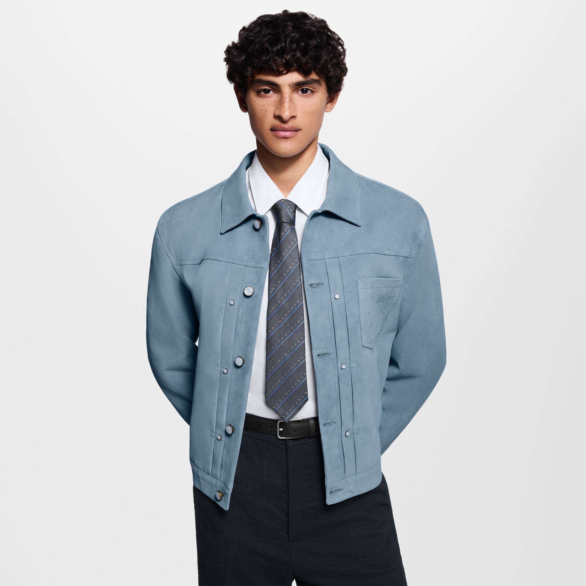 เนคไทรุ่น Monogram Stripes . in ผู้ชาย