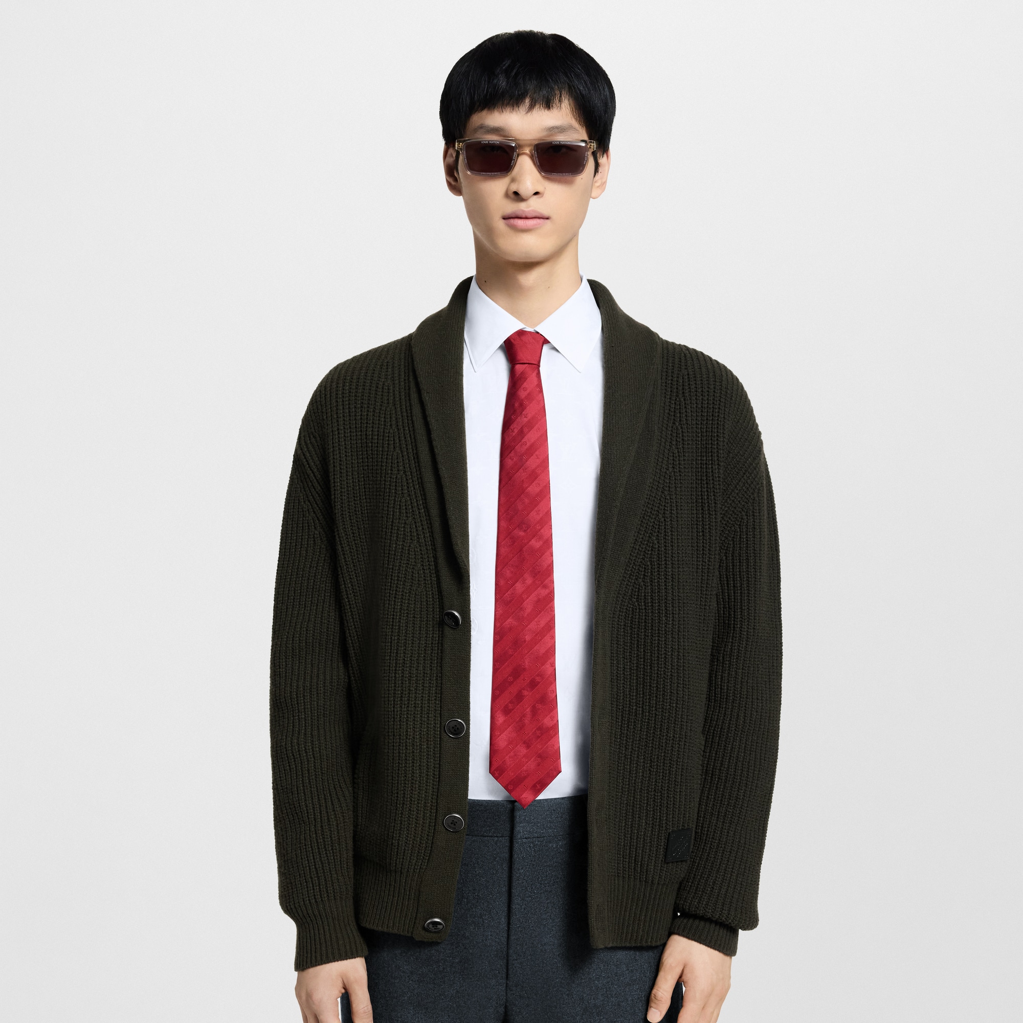 เนคไทรุ่น Monogram Stripy . in ผู้ชาย