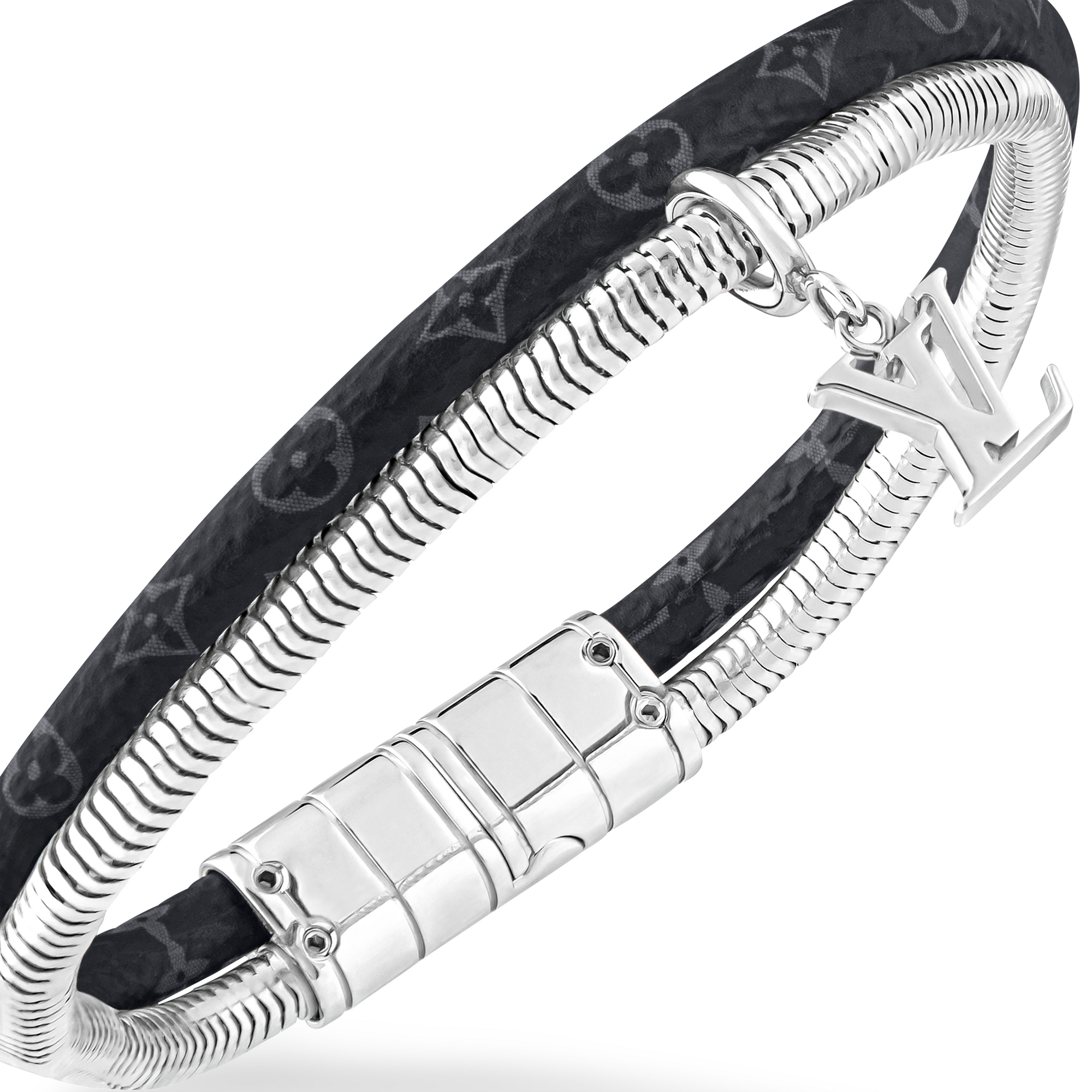 กำไลข้อมือ Monogram Swirl Monogram Eclipse in ผู้ชาย