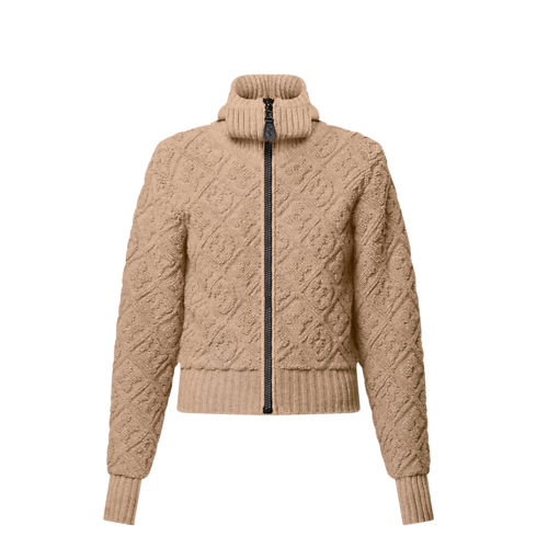 เสื้อฮู้ดซิปหน้าผ้า Toweling ลาย Monogram in ผู้หญิง's เสื้อผ้า เสื้อสำหรับผู้หญิง collections by Louis Vuitton (การย่อ/ขยายผลิตภัณฑ์)