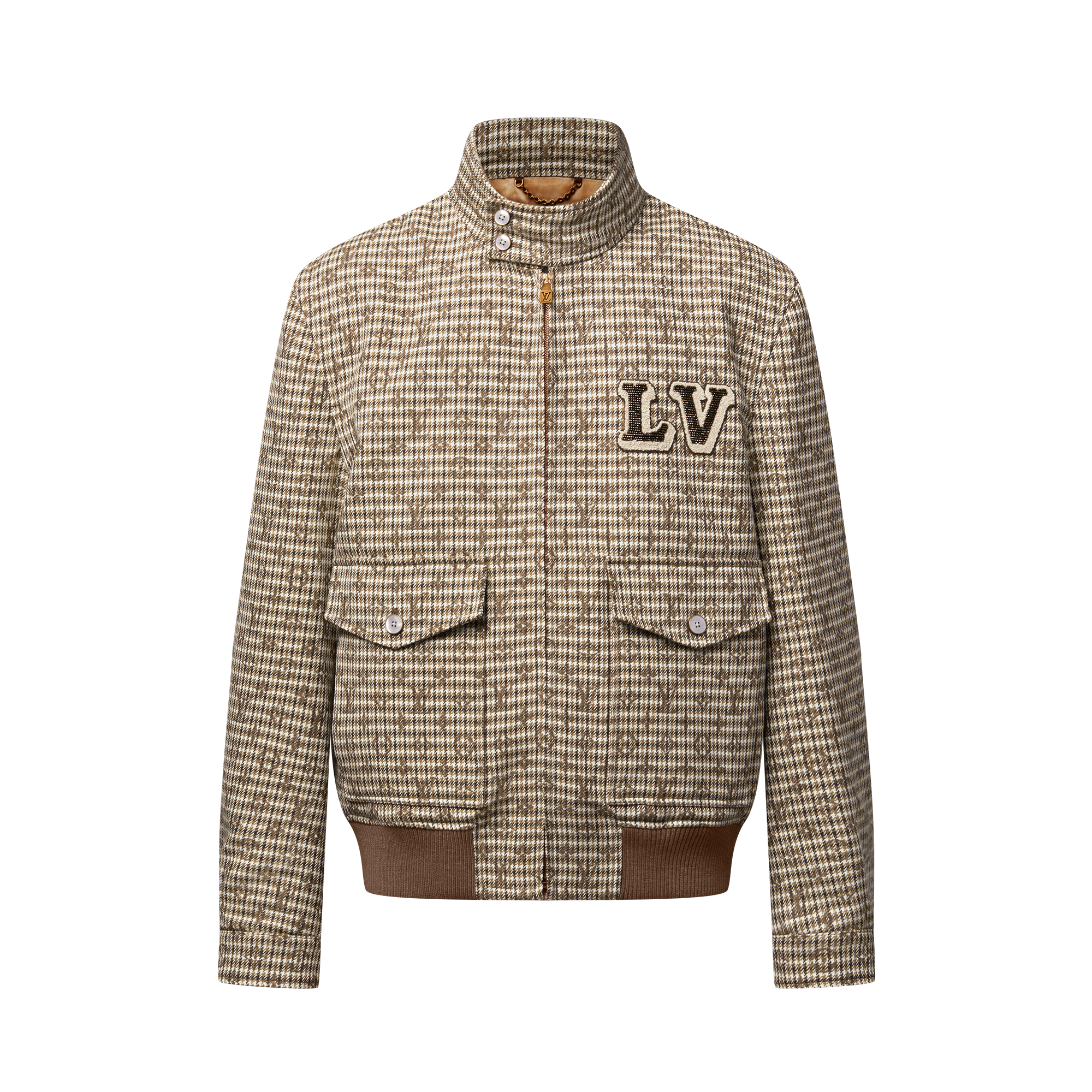 เสื้อแจ็คเก็ตบลูซง Harrington ผ้าวูลลาย Monogram  in ผู้ชาย