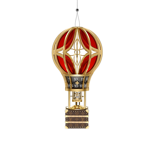 นาฬิกาตั้งโต๊ะรุ่น Montgolfière Aéro in นาฬิกา's คอลเลคชั่นนาฬิกา วัตถุเวลา collections by Louis Vuitton (การย่อ/ขยายผลิตภัณฑ์)