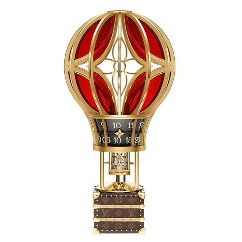 นาฬิกาตั้งโต๊ะรุ่น Montgolfière Aéro in นาฬิกา's คอลเลคชั่นนาฬิกา วัตถุเวลา collections by Louis Vuitton (การย่อ/ขยายผลิตภัณฑ์)