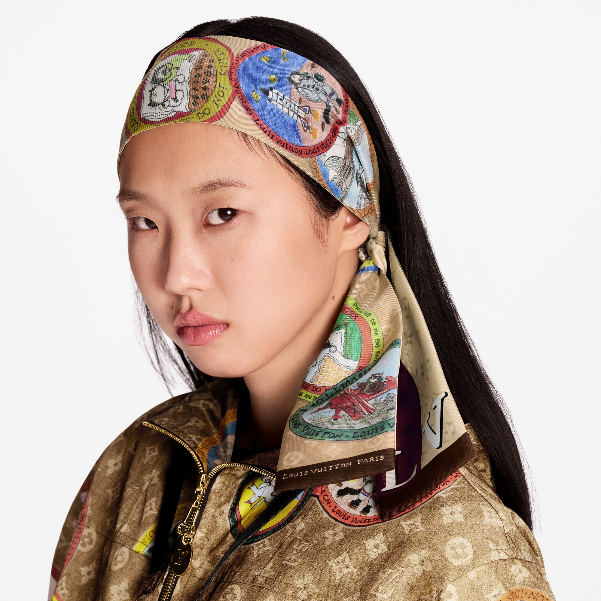 ผ้า Bandeau รุ่น My LV Trunk . in ผู้หญิง