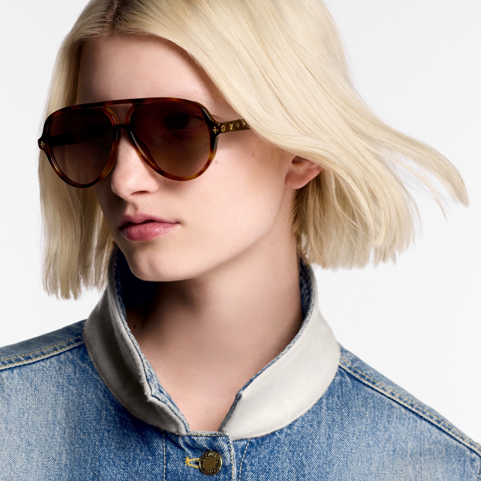 แว่นตากันแดดทรงนักบินรุ่น My Monogram Fame . in ผู้หญิง