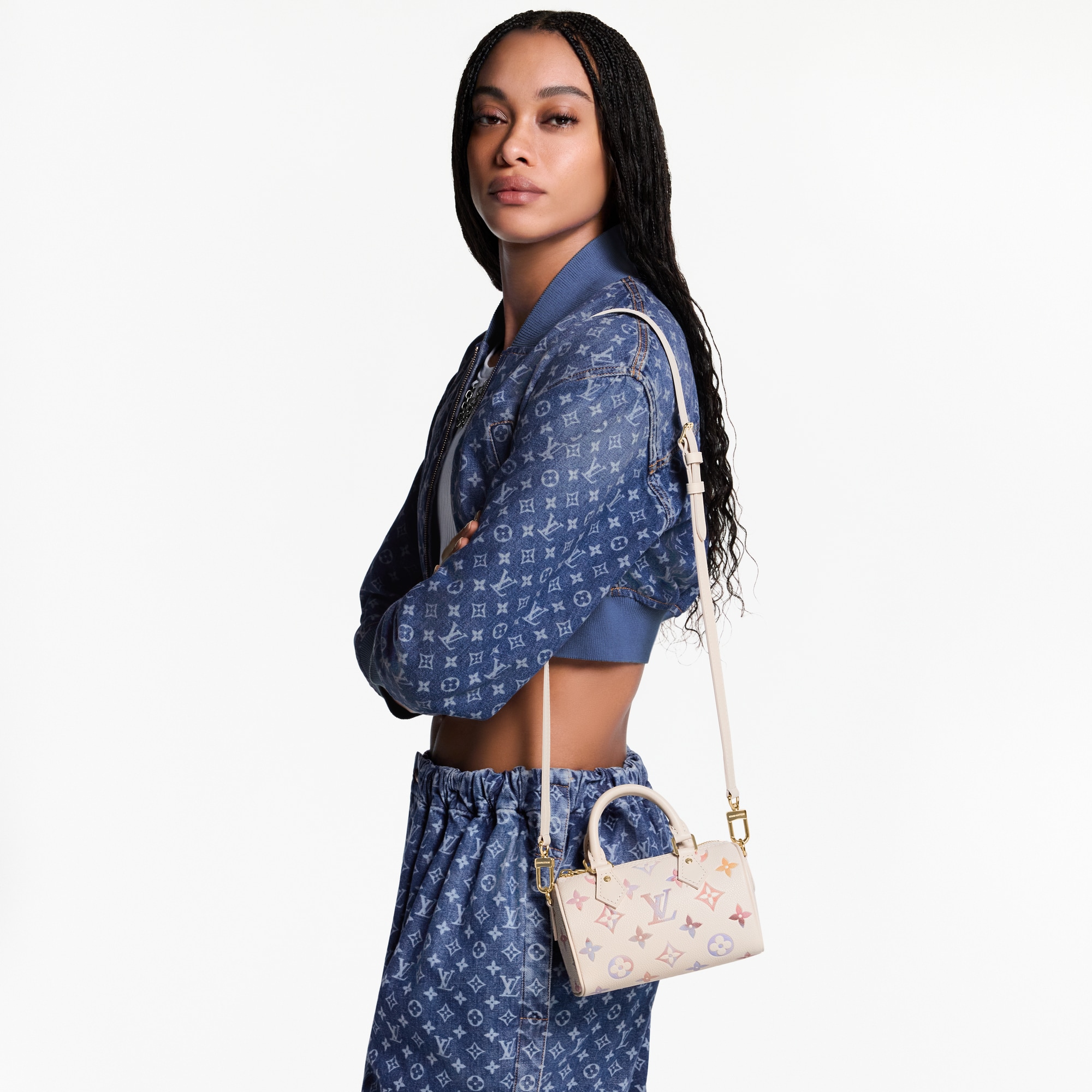 กระเป๋ารุ่น Nano Speedy Monogram Empreinte in ผู้หญิง