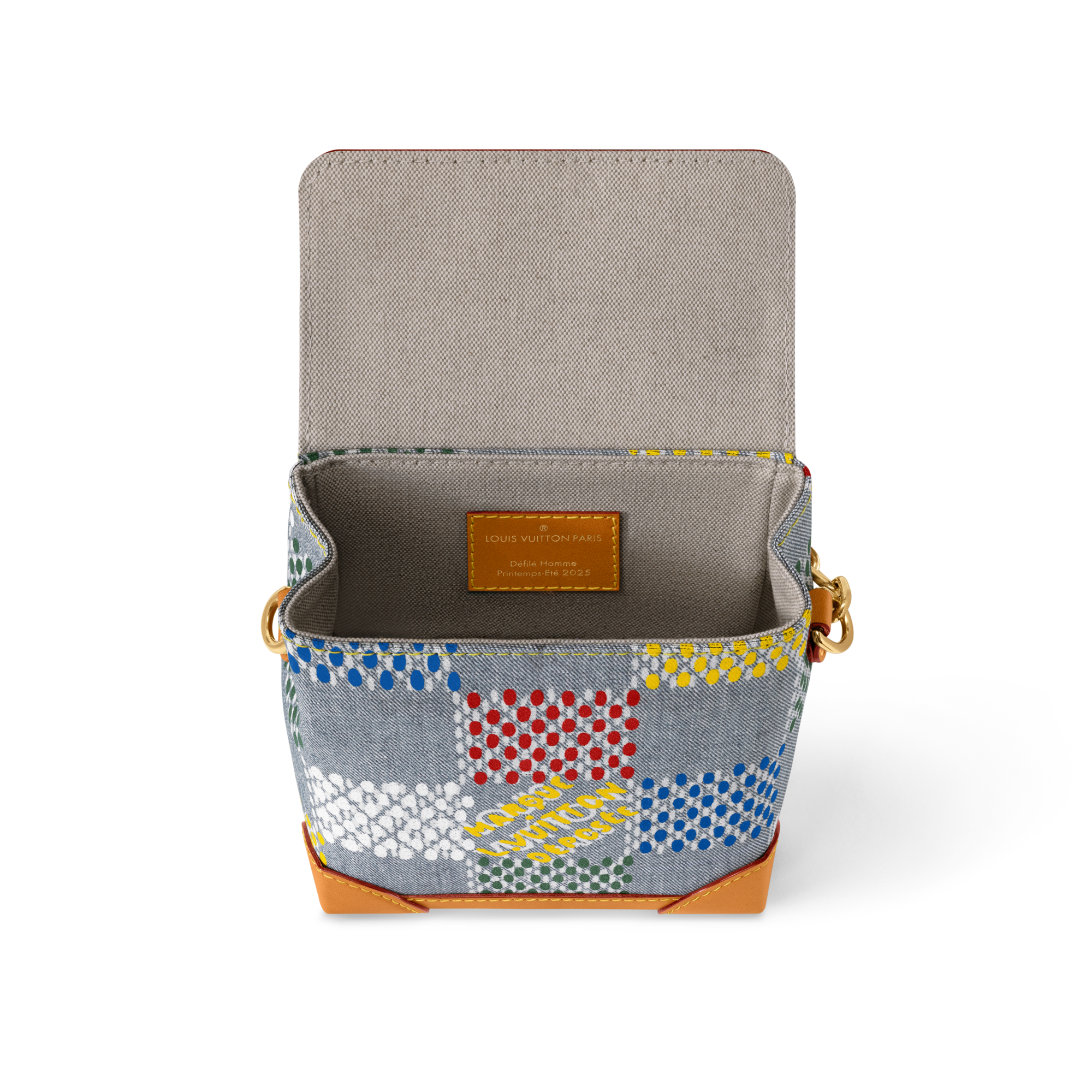 กระเป๋ารุ่น Nano Steamer Damier Ebene แคนวาส in ผู้ชาย