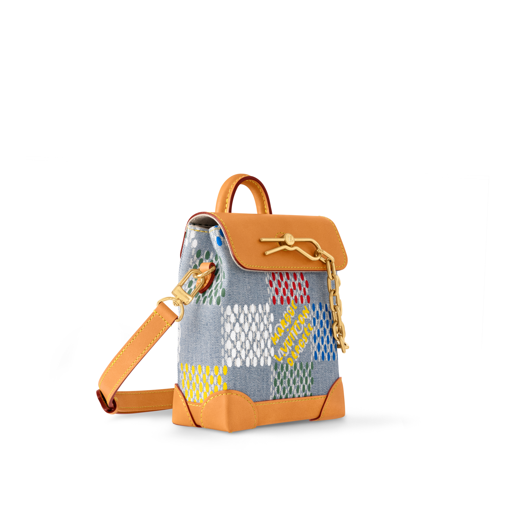 กระเป๋ารุ่น Nano Steamer Damier Ebene แคนวาส in ผู้ชาย