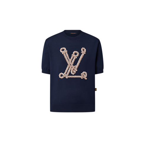 เสื้อถักลาย Nautical LV in ผู้หญิง's เสื้อผ้า เสื้อสำหรับผู้หญิง collections by Louis Vuitton (การย่อ/ขยายผลิตภัณฑ์)