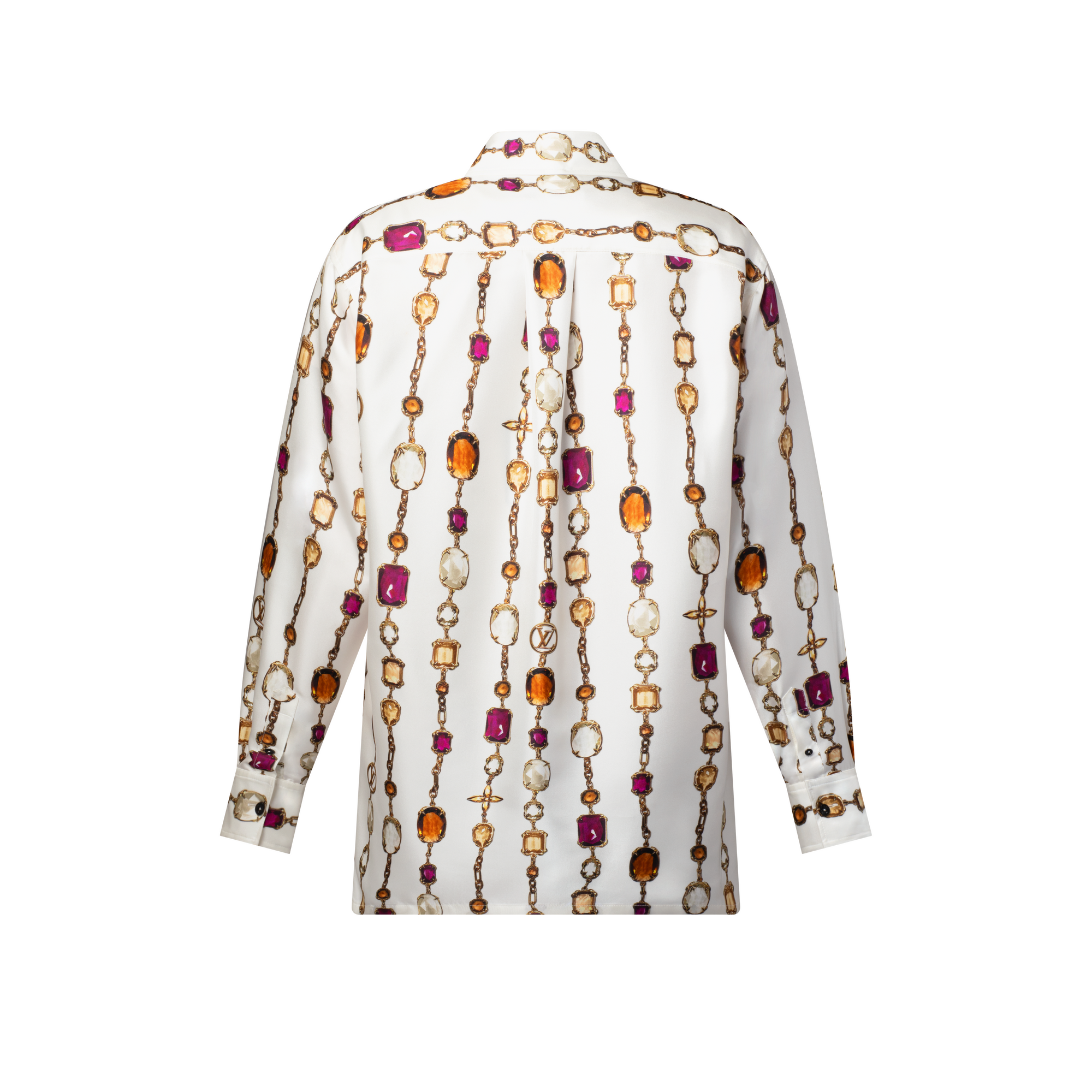 เสื้อเชิ้ตผ้าไหมพิมพ์ลาย Necklace  in ผู้หญิง