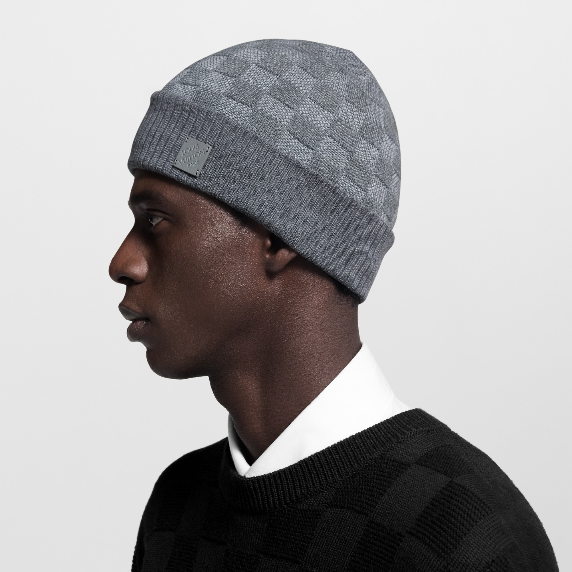 หมวกไหมพรมรุ่น Néo Petit Damier . in ผู้ชาย