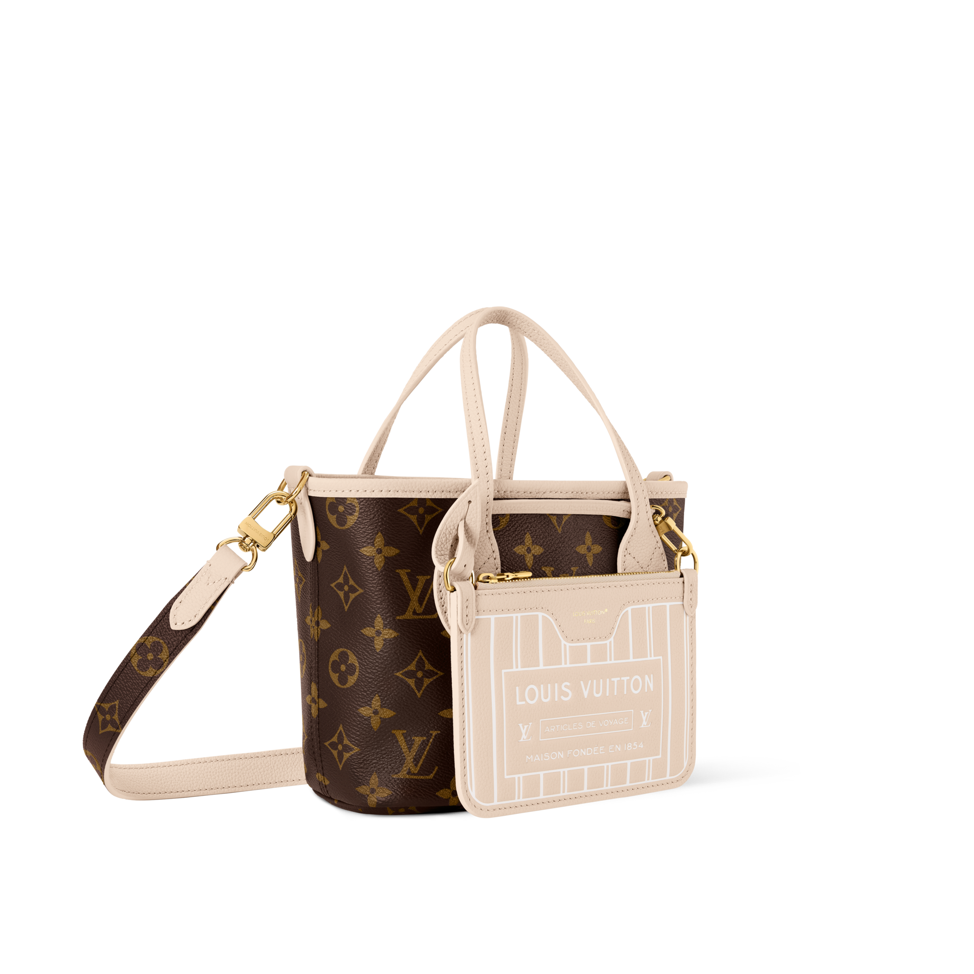 กระเป๋ารุ่น Neverfull Inside Out BB Monogram Eclipse in กระเป๋าและผลิตภัณฑ์เครื่องหนังขนาดเล็ก