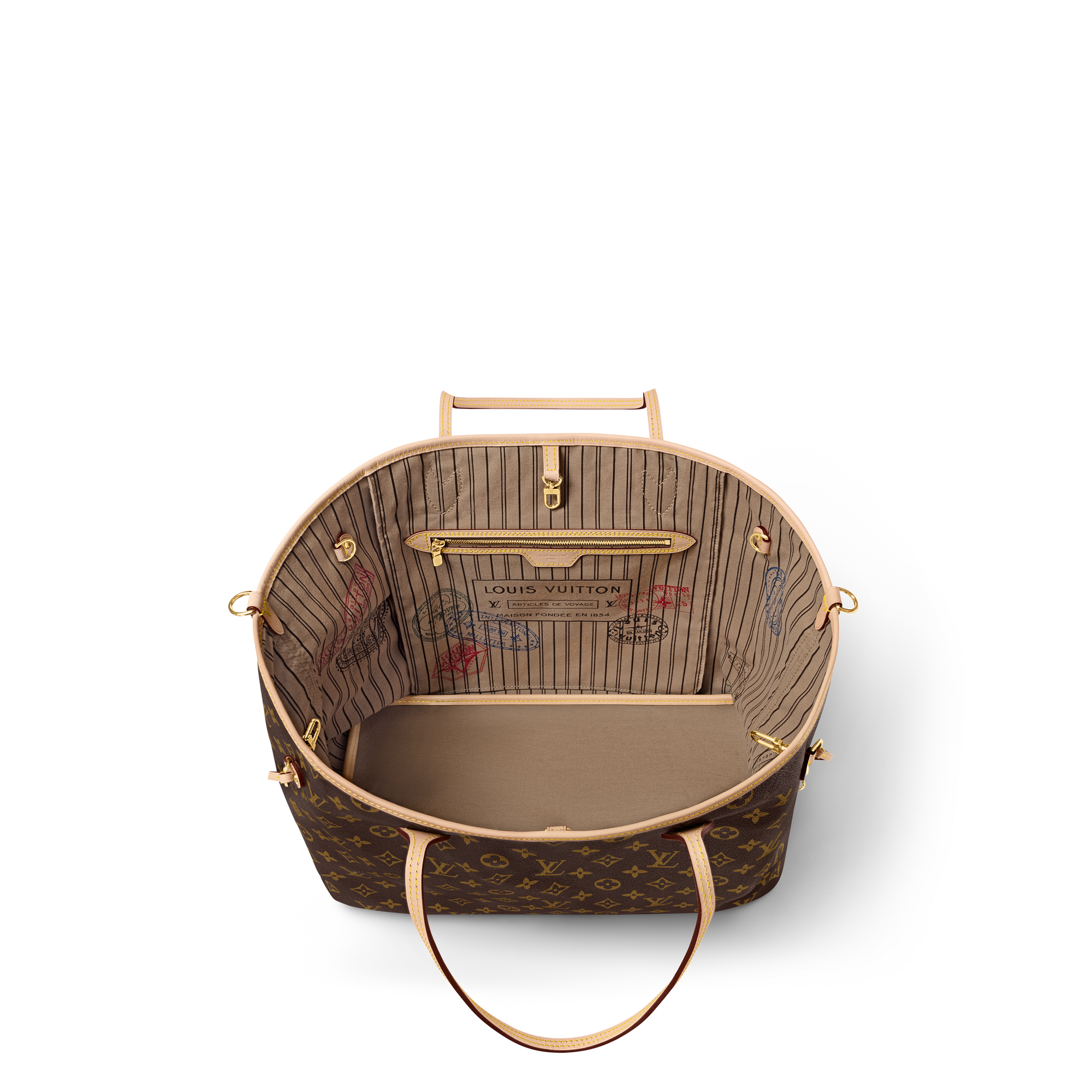 กระเป๋ารุ่น Neverfull Bandoulière Inside Out GM Monogram in กระเป๋าและผลิตภัณฑ์เครื่องหนังขนาดเล็ก