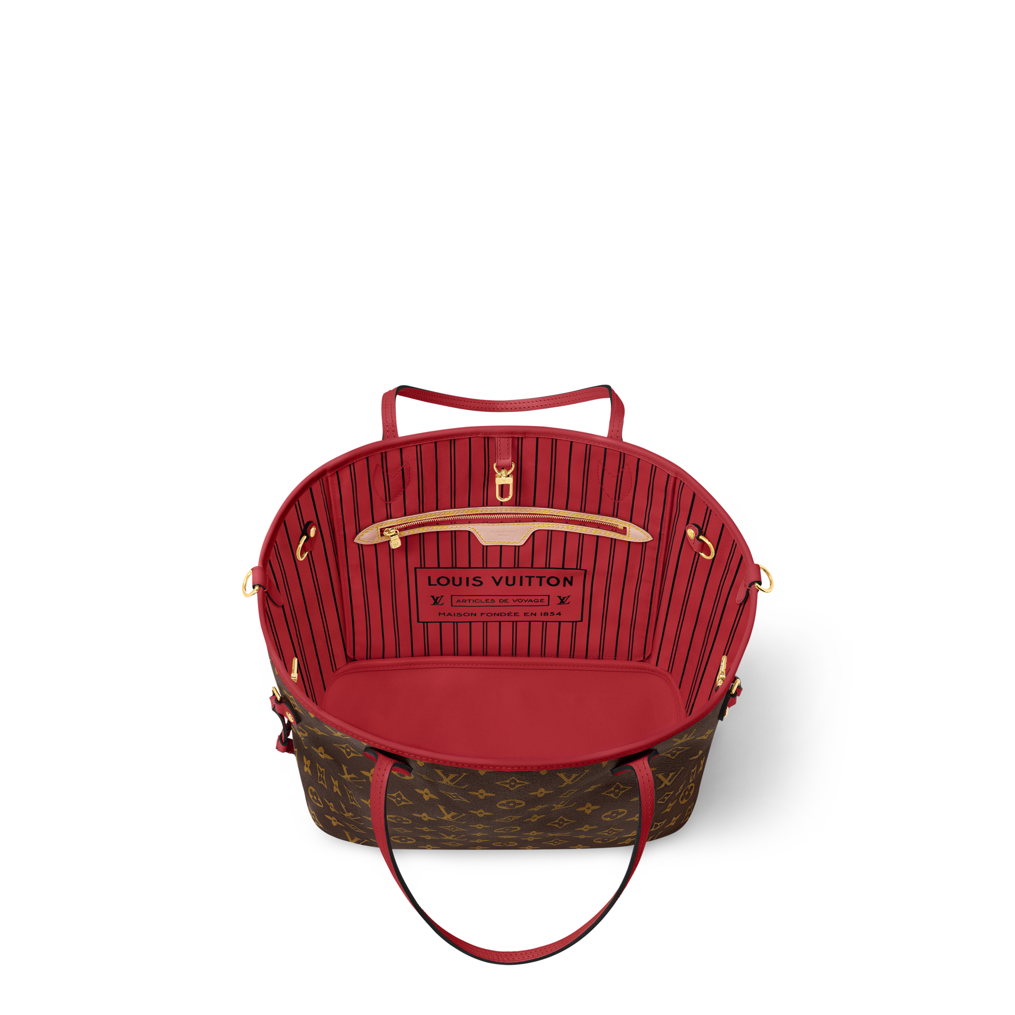 กระเป๋ารุ่น Neverfull Bandoulière Upside Down MM Monogram in กระเป๋าและผลิตภัณฑ์เครื่องหนังขนาดเล็ก