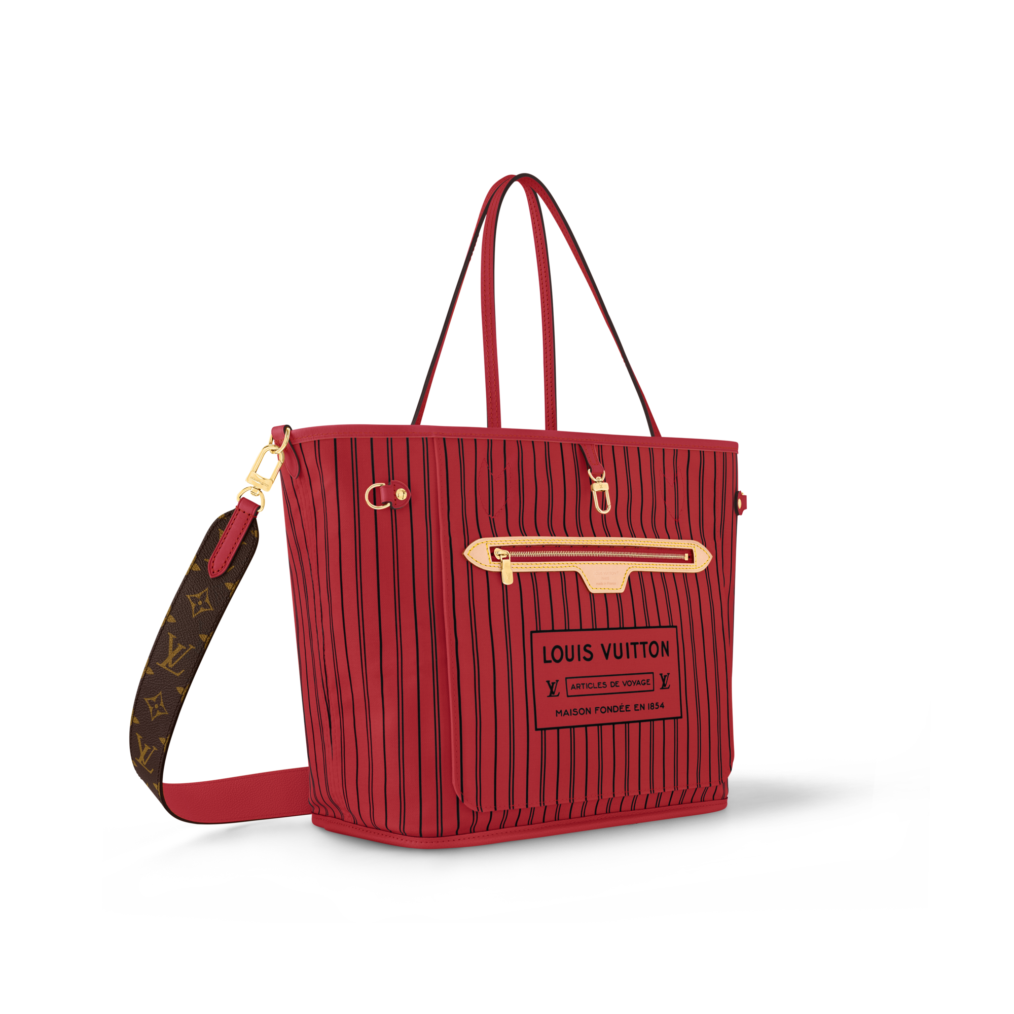 กระเป๋ารุ่น Neverfull Bandoulière Upside Down MM Monogram in กระเป๋าและผลิตภัณฑ์เครื่องหนังขนาดเล็ก