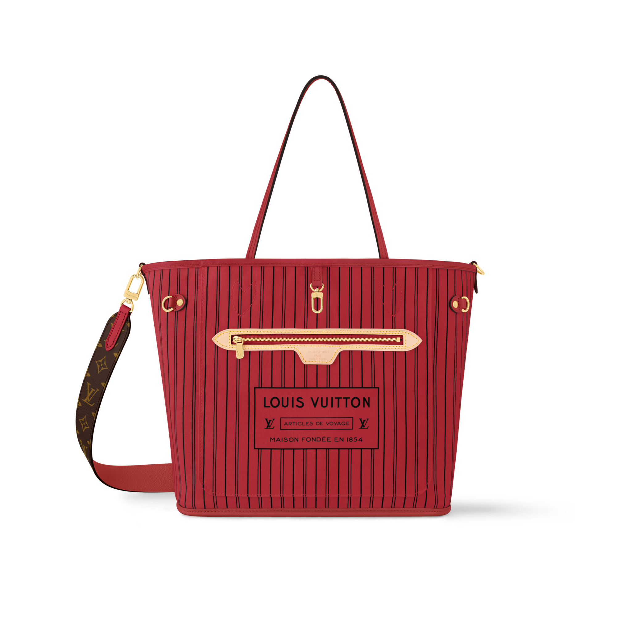 กระเป๋ารุ่น Neverfull Bandoulière Upside Down MM Monogram in กระเป๋าและผลิตภัณฑ์เครื่องหนังขนาดเล็ก