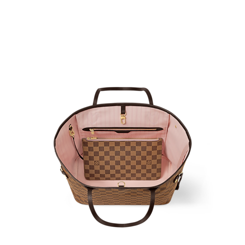 กระเป๋ารุ่น Neverfull MM Damier Ebene in ผู้หญิง's กระเป๋าถือ กระเป๋าถือสำหรับผู้หญิง collections by Louis Vuitton (การย่อ/ขยายผลิตภัณฑ์)