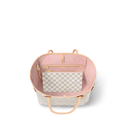 กระเป๋ารุ่น Neverfull MM Damier Azur in ผู้หญิง's กระเป๋าถือ กระเป๋าถือสำหรับผู้หญิง collections by Louis Vuitton (การย่อ/ขยายผลิตภัณฑ์)