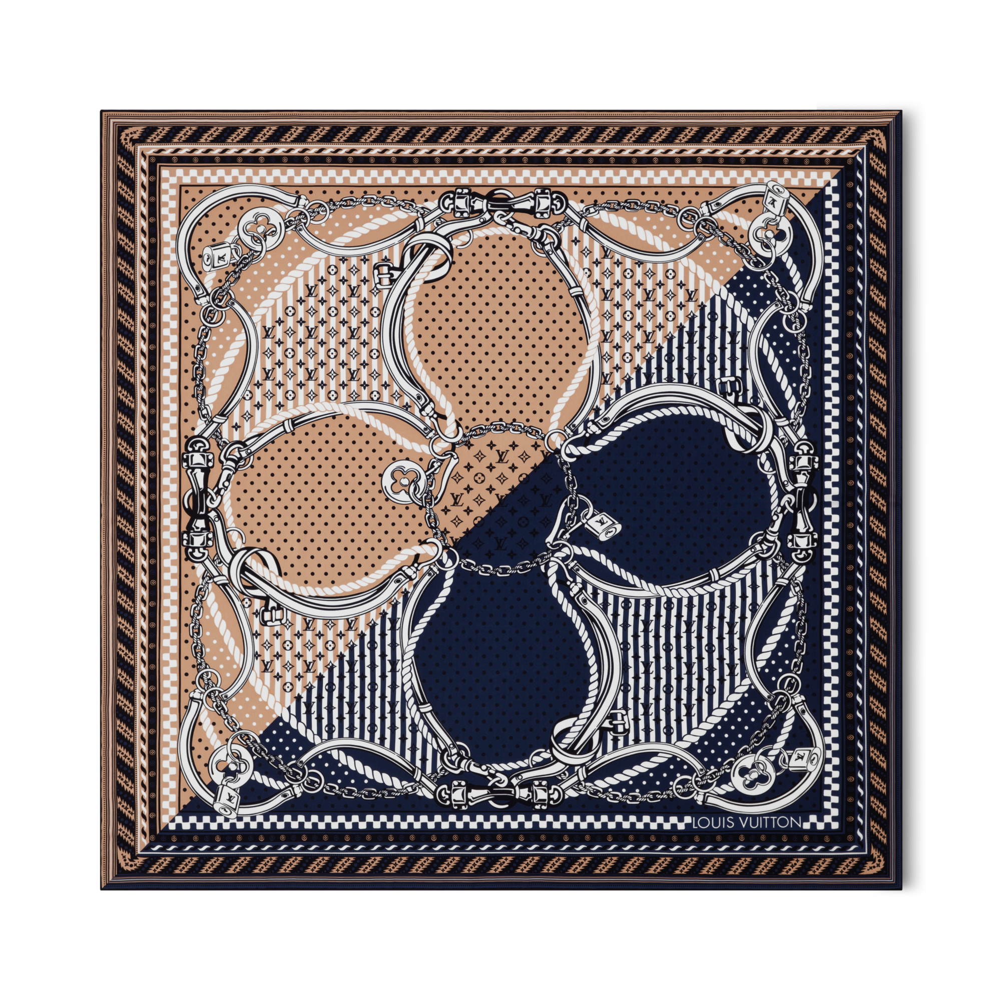 ผ้า Square รุ่น Ocean Bandana 90 . in ผู้หญิง