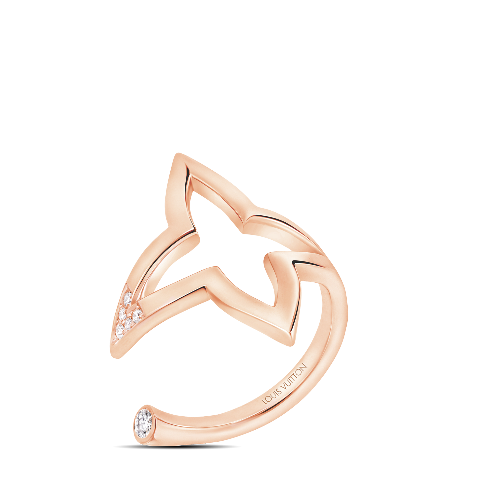 แหวน Open Ring Ombre Blossom พิงค์โกลด์และเพชร  in จิวเวลรี่