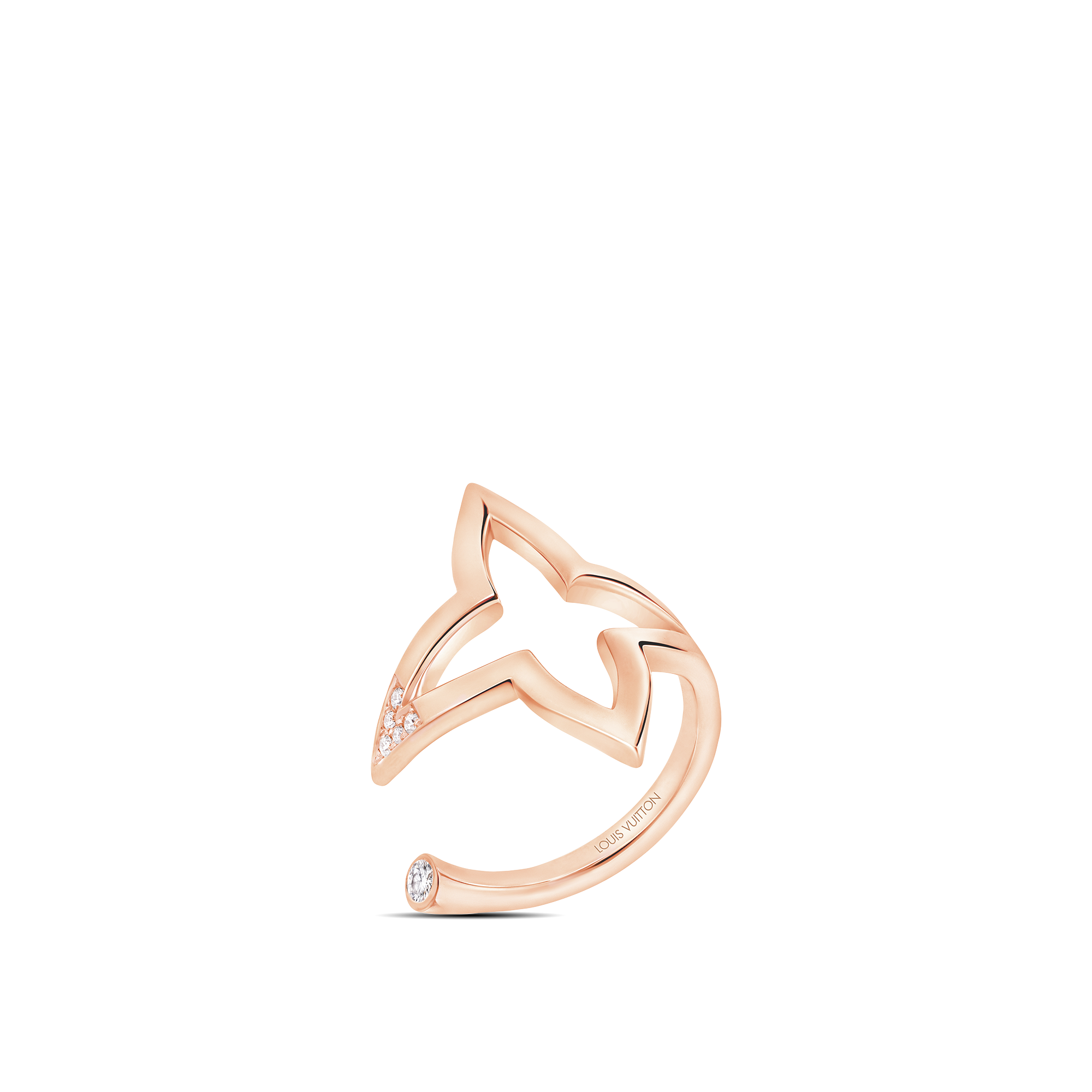 แหวน Open Ring Ombre Blossom พิงค์โกลด์และเพชร  in จิวเวลรี่