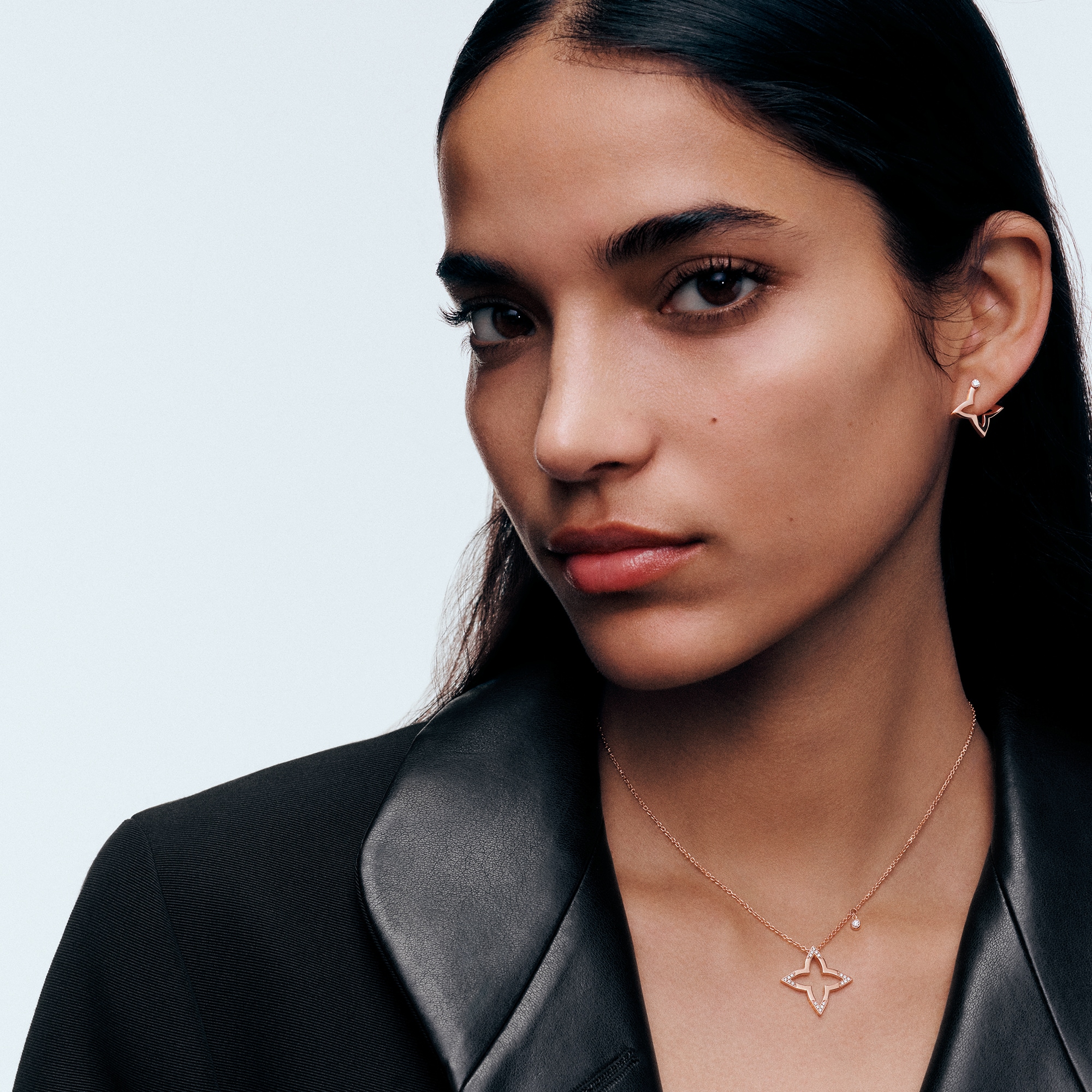 จี้ Ombre Blossom พิงค์โกลด์และเพชร  in จิวเวลรี่