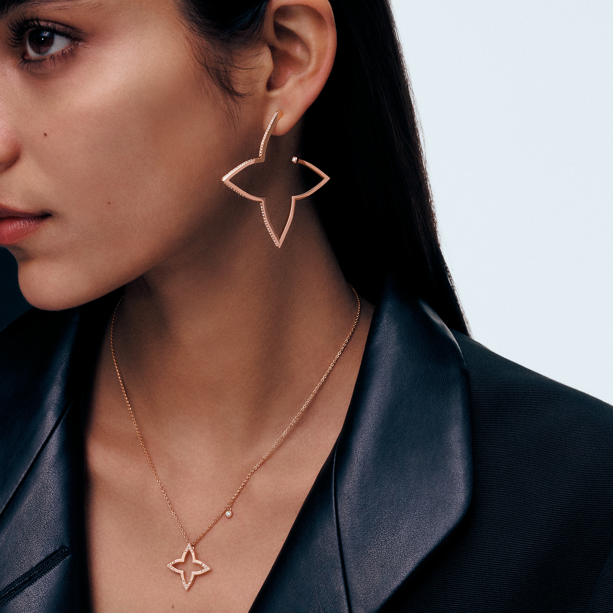 จี้ Ombre Blossom พิงค์โกลด์และเพชร  in จิวเวลรี่