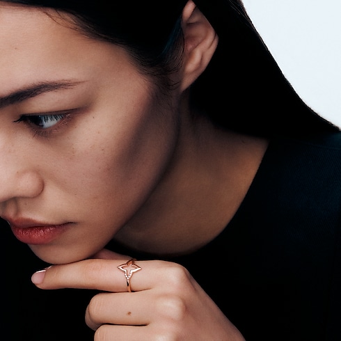 แหวน Ombre Blossom พิงค์โกลด์และเพชร in จิวเวลรี่'s หมวดหมู่ แหวน collections by Louis Vuitton (การย่อ/ขยายผลิตภัณฑ์)