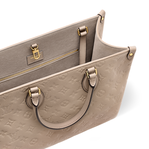 กระเป๋ารุ่น OnTheGo Soft MM Monogram Empreinte in ผู้หญิง's กระเป๋าถือ กระเป๋าถือสำหรับผู้หญิง collections by Louis Vuitton (การย่อ/ขยายผลิตภัณฑ์)