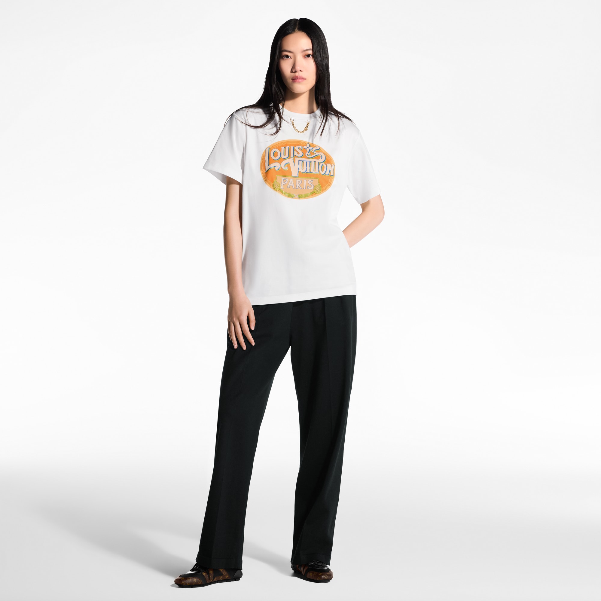เสื้อยืดลาย Paris Travel Stamp  in ผู้หญิง