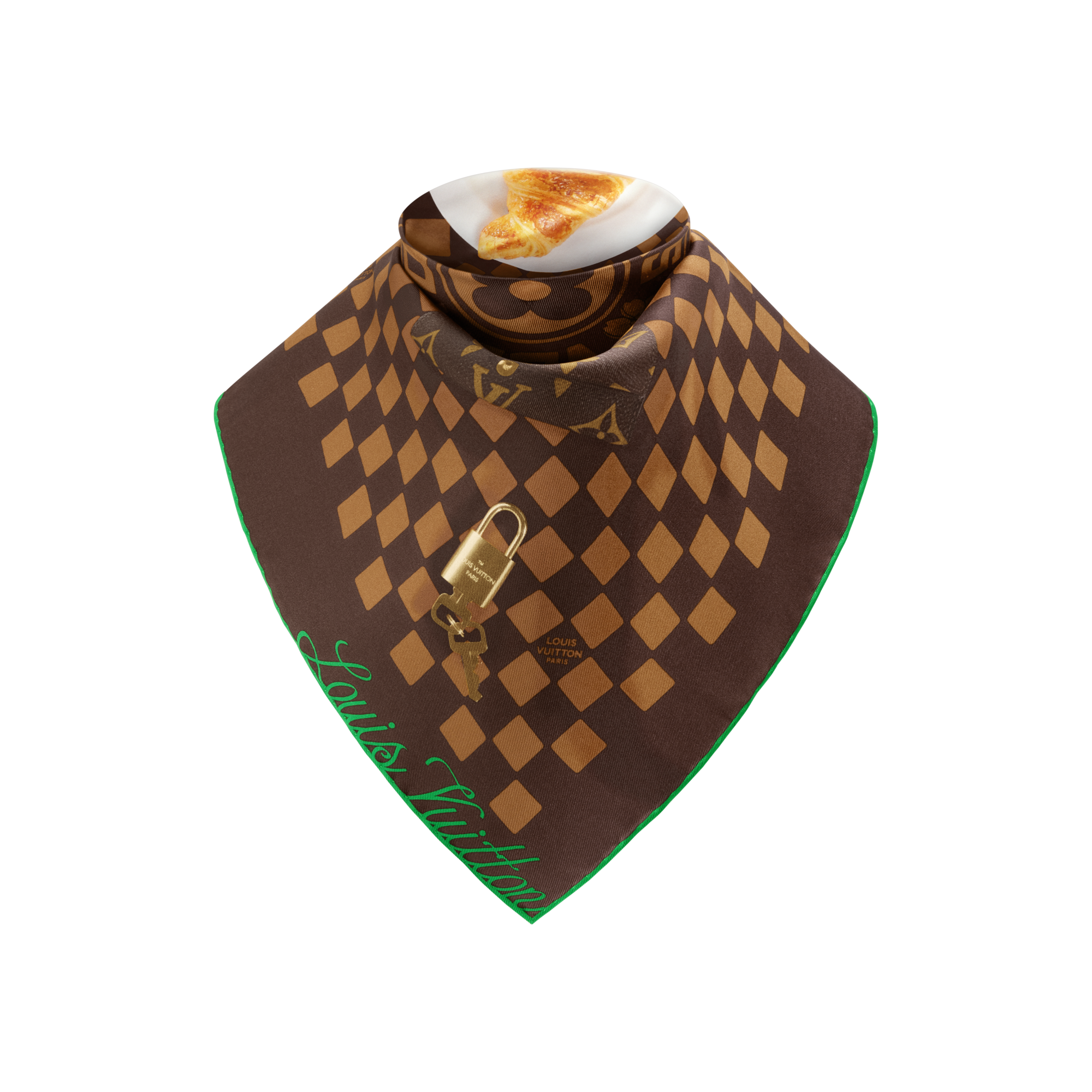 ผ้า Bandana รุ่น Parisian Breakfast . in ผู้ชาย