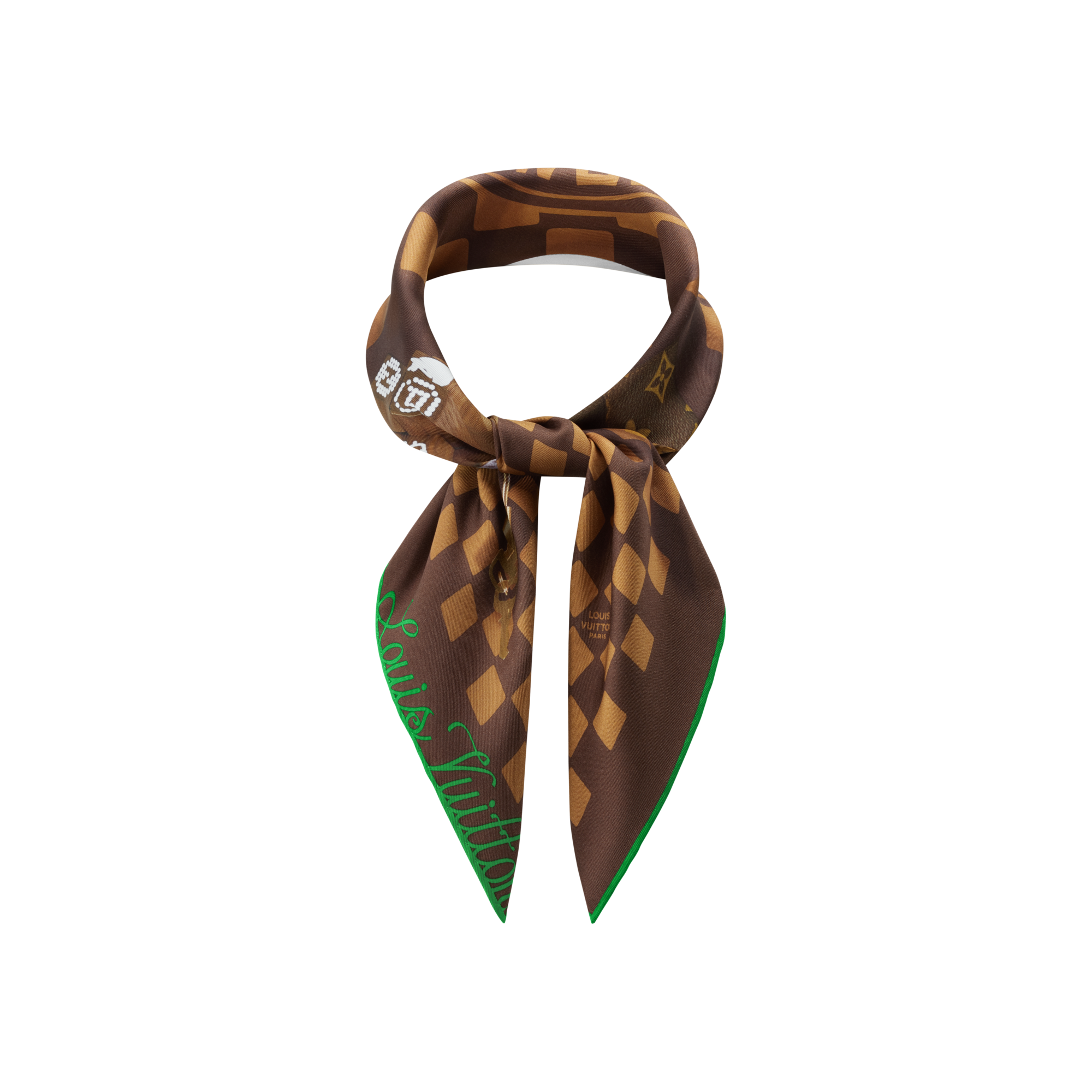 ผ้า Bandana รุ่น Parisian Breakfast . in ผู้ชาย