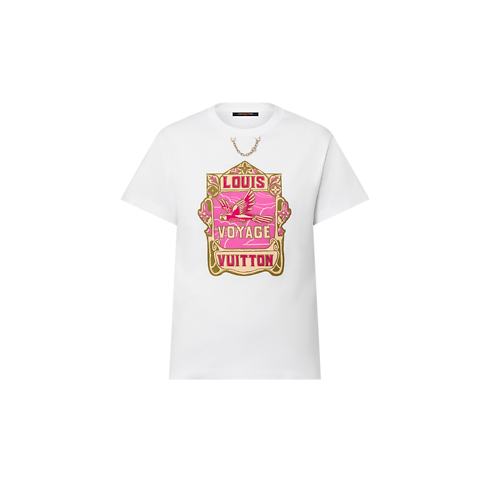 เสื้อยืดพิมพ์ลาย Parrot in ผู้หญิง's เสื้อผ้า เสื้อสำหรับผู้หญิง collections by Louis Vuitton (การย่อ/ขยายผลิตภัณฑ์)