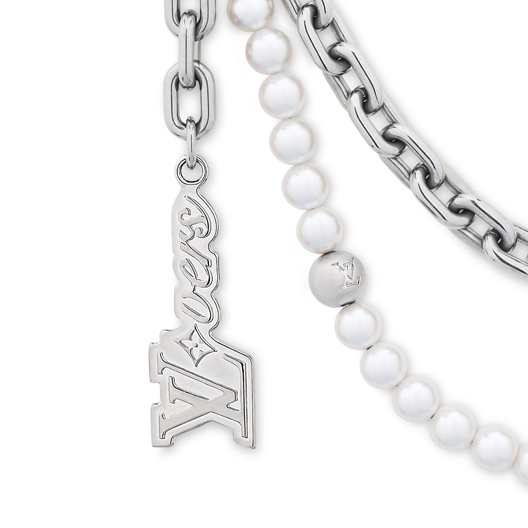 เข็มขัดรุ่น Pearls Mini Chain . in ผู้ชาย