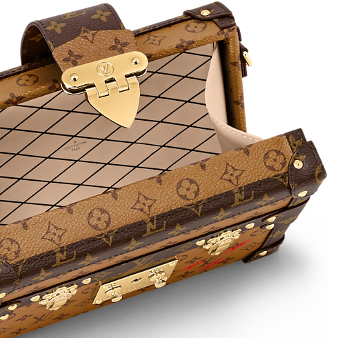 กระเป๋ารุ่น Petite Malle Monogram Reverse แคนวาส in ผู้หญิง's กระเป๋าถือ กระเป๋าถือสำหรับผู้หญิง collections by Louis Vuitton (การย่อ/ขยายผลิตภัณฑ์)