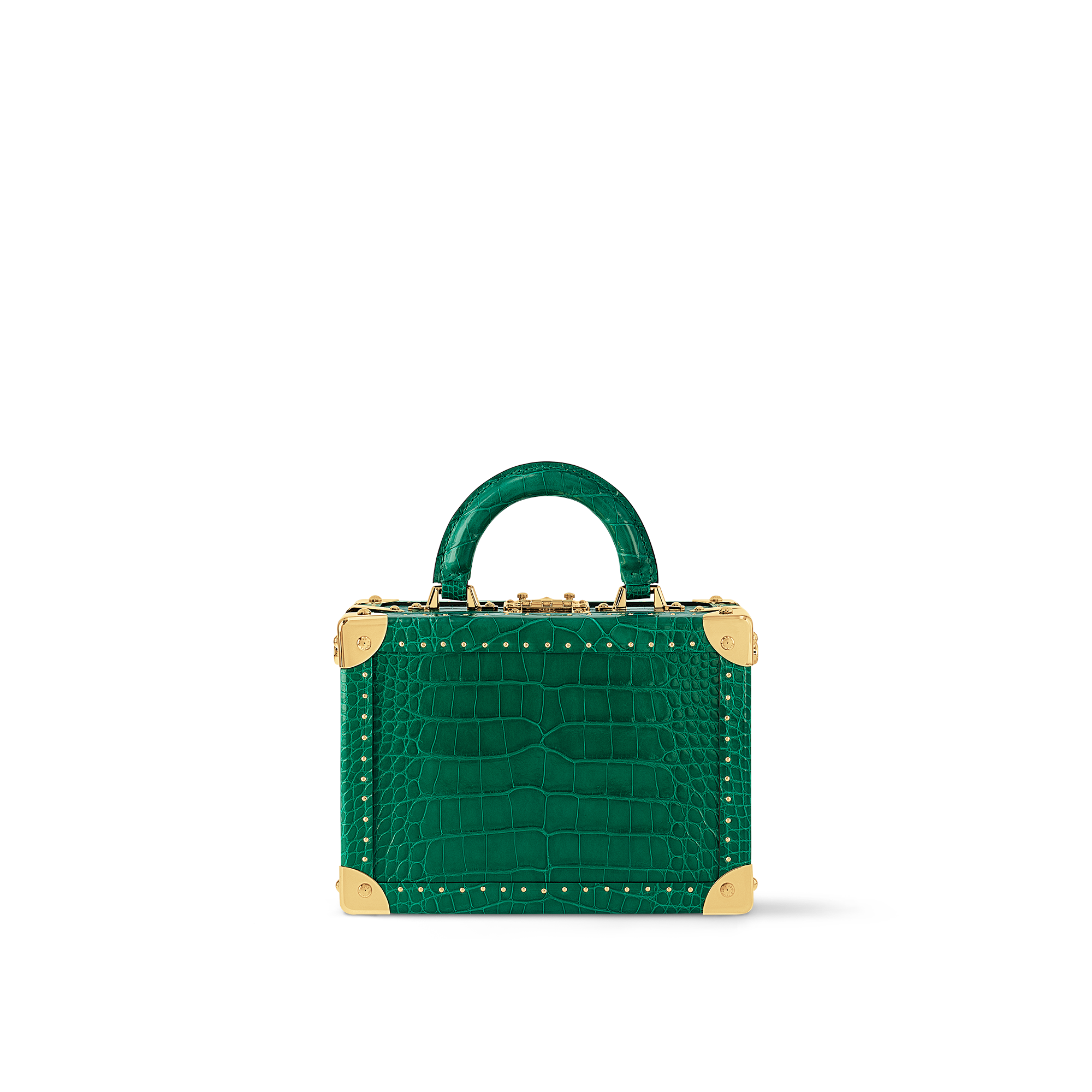 ทรังก์รุ่น Petite Valise Emeraude หนังจระเข้ Brillant in Les Extraordinaires