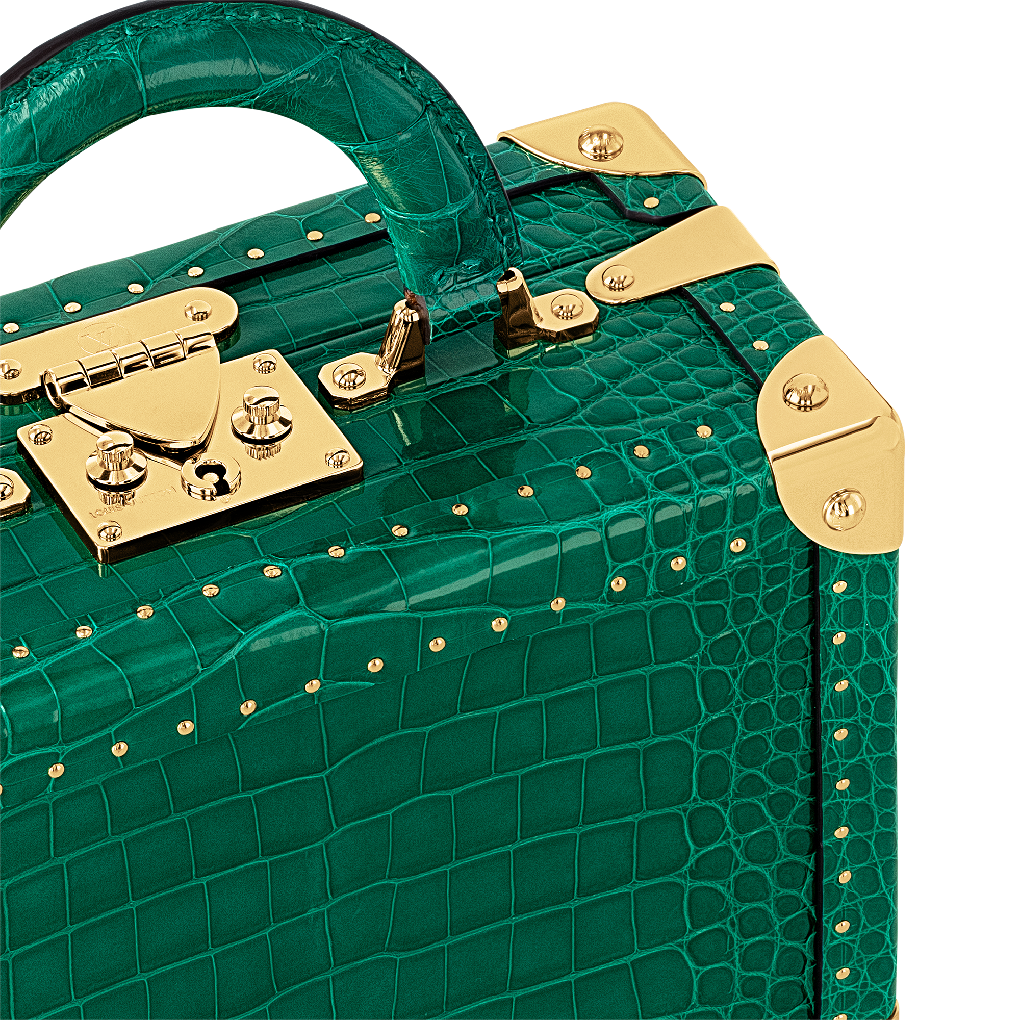 ทรังก์รุ่น Petite Valise Emeraude หนังจระเข้ Brillant in Les Extraordinaires