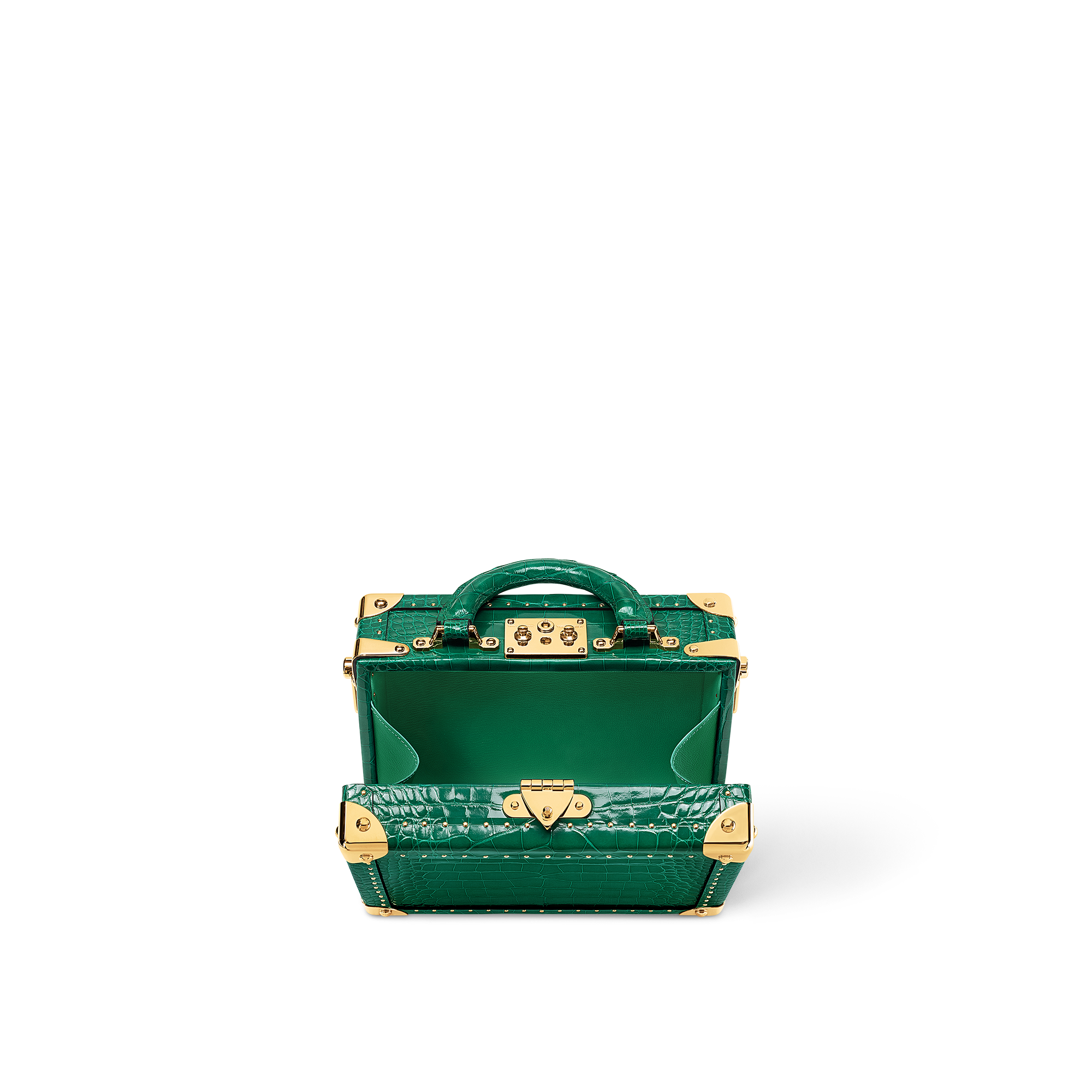 ทรังก์รุ่น Petite Valise Emeraude หนังจระเข้ Brillant in Les Extraordinaires