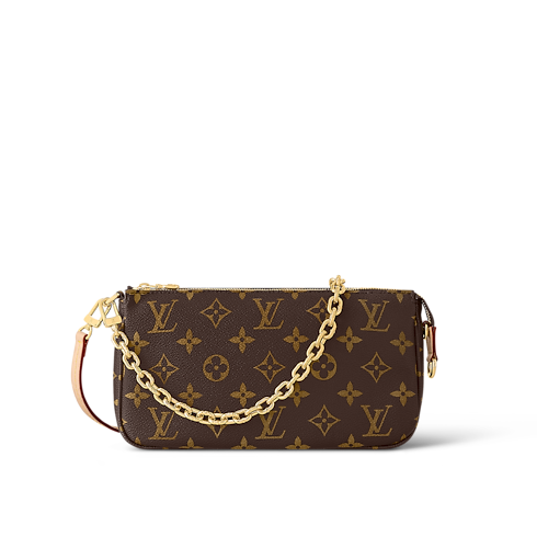 กระเป๋ารุ่น Pochette Accessoires Monogram in ผู้หญิง's กระเป๋าสตางค์และผลิตภัณฑ์เครื่องหนังขนาดเล็ก กระเป๋าสตางค์สะพายข้างสำหรับผู้หญิง collections by Louis Vuitton (การย่อ/ขยายผลิตภัณฑ์)