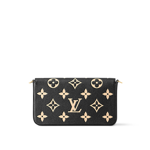 กระเป๋ารุ่น Félicie Pochette Monogram Empreinte in ผู้หญิง's กระเป๋าสตางค์และผลิตภัณฑ์เครื่องหนังขนาดเล็ก กระเป๋าสตางค์สำหรับผู้หญิง collections by Louis Vuitton (การย่อ/ขยายผลิตภัณฑ์)