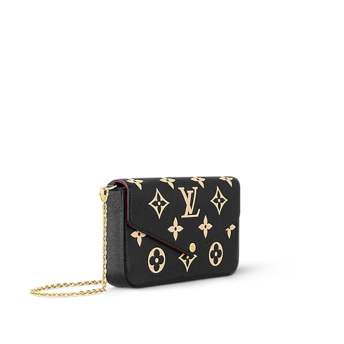 กระเป๋ารุ่น Félicie Pochette Monogram Empreinte in ผู้หญิง's กระเป๋าสตางค์และผลิตภัณฑ์เครื่องหนังขนาดเล็ก กระเป๋าสตางค์สำหรับผู้หญิง collections by Louis Vuitton (การย่อ/ขยายผลิตภัณฑ์)