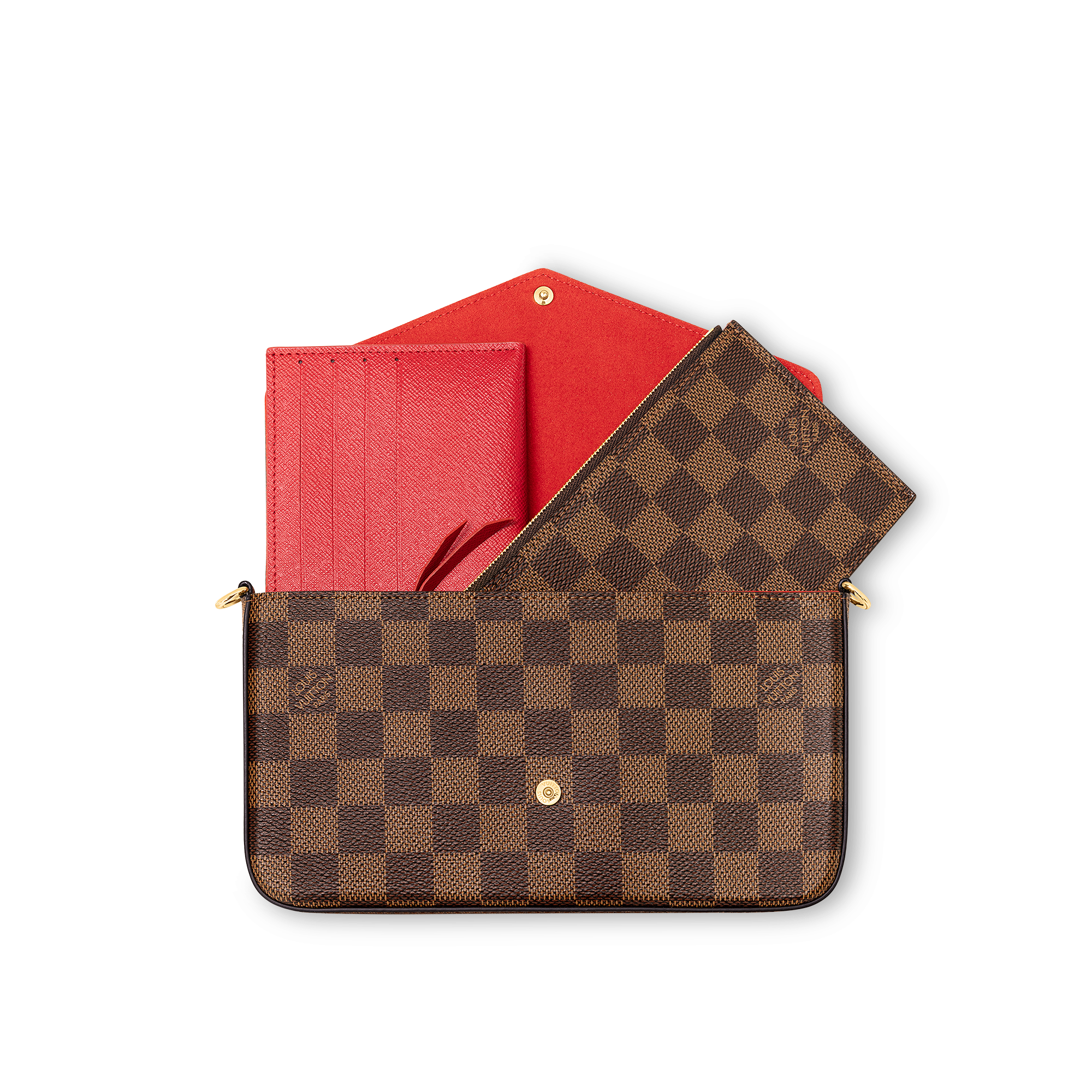 กระเป๋ารุ่น Félicie Pochette Damier Ebene แคนวาส in ผู้หญิง